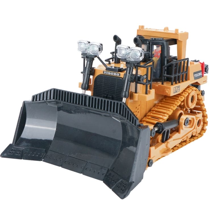 NC-258B RC Bulldozer, Metal Blade, Engine Sounds, Headlights, Rubber Tracks