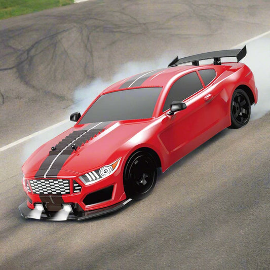 SC16 RC 4WD Drift Car, Dual Motor, 1:16 Scale, LED Lights, Simulated Exhaust Smoke