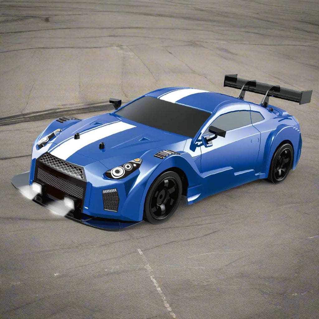 SC16 RC 4WD Drift Car, Dual Motor, 1:16 Scale, LED Lights, Simulated Exhaust Smoke