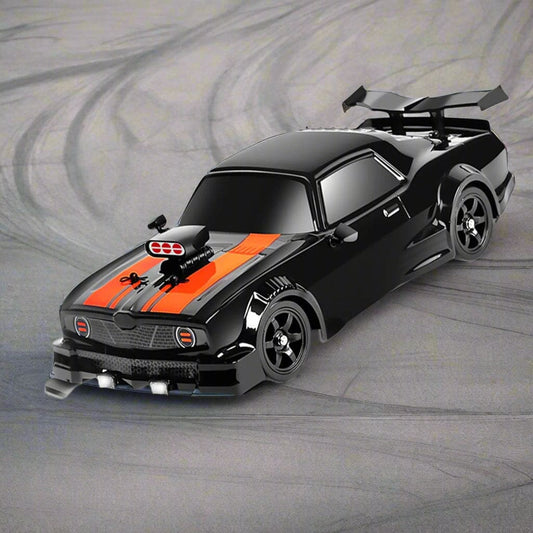 SC16 RC 4WD Drift Car, Dual Motor, 1:16 Scale, LED Lights, Simulated Exhaust Smoke