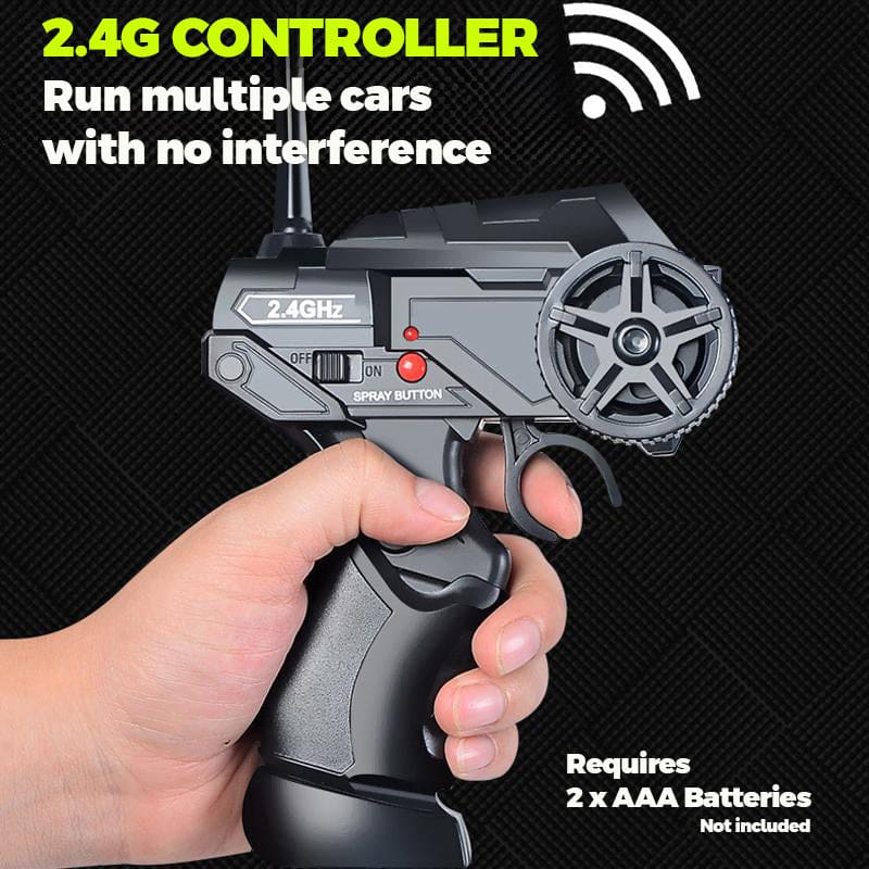 SC16 RC 4WD Drift Car, Dual Motor, 1:16 Scale, LED Lights, Simulated Exhaust Smoke