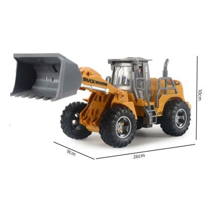 Radio Controlled Wheel Loaders, Cab light, Hinged design, Bucket moves up and down.