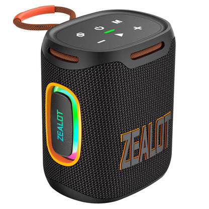 Zealot S122 25W Bluetooth Speaker, LED Lights, 6000mAh Rechargeable Battery
