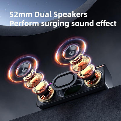Zealot S72 20W Bluetooth Speaker, LED Light Bar, 3000mAh Rechargeable Battery