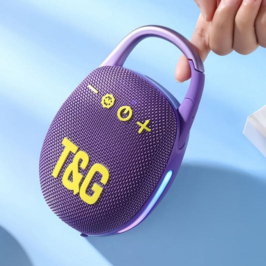 T&G Quick-Clip TG447 5W Bluetooth Speaker, LED Lights, 1200mAh, FM Radio