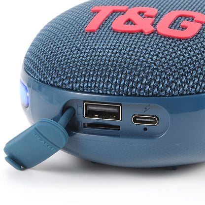 T&G Quick-Clip TG447 5W Bluetooth Speaker, LED Lights, 1200mAh, FM Radio