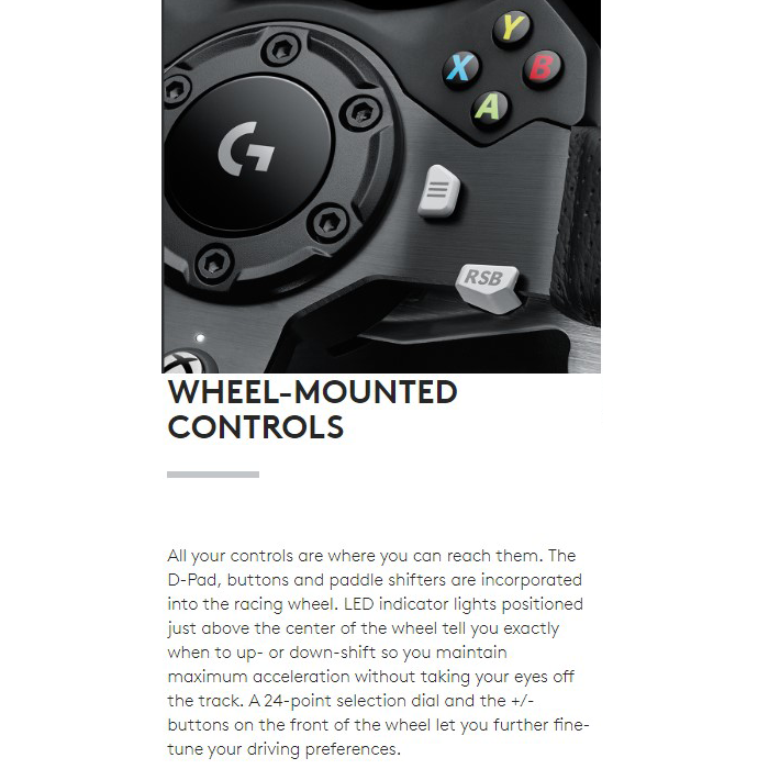 Logitech G920 Feedback Racing Wheel and Pedals