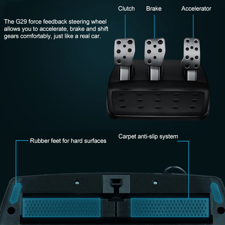 Logitech G29 Feedback Racing Wheel and Pedals